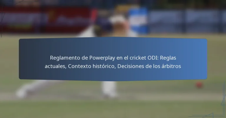 Reglamento de Powerplay en el cricket ODI: Reglas actuales, Contexto histórico, Decisiones de los árbitros